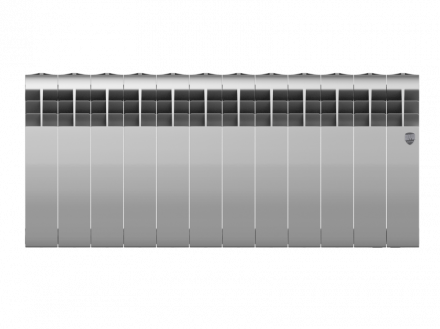 Биметаллический радиатор Royal Thermo Biliner 350 Silver Satin 12 секц.