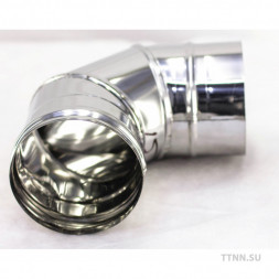 Колено дымохода 90° нержавеющая сталь D- 142