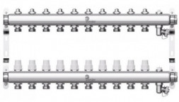 Коллектор нерж. Wester 1&quot;-3/4 в сборе на 10 выходов с 2 заглушками