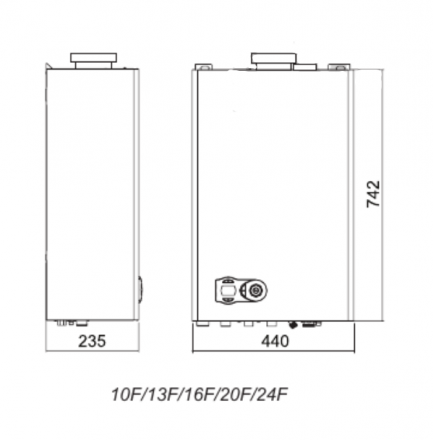 Настенный газовый котел Ferroli FORTUNA F 20 (GCKG5KYA)