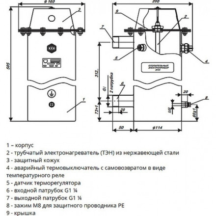 Электрический котел Эван ЭПО 7,5 (380)