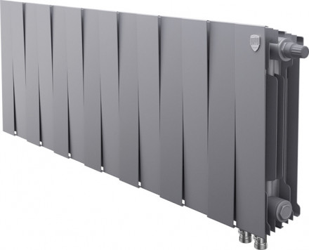 Биметаллический радиатор Royal Thermo Pianoforte 300 VD 14 секц. Silver Satin