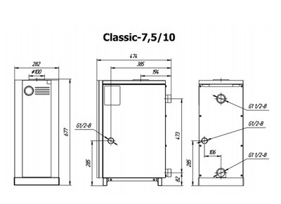 Напольный газовый котел Лемакс Classic-10