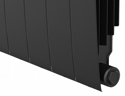 Биметаллический радиатор Royal Thermo Biliner 500 VD 4 секц. Noir Sable