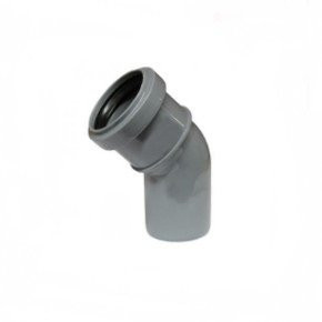 Отвод канализационный Политэк 50 угол 30