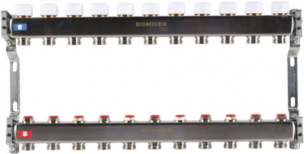 Для отопления Rommer 1&quot;/3/4&quot;x11 с запорными клапанами (RMS-3200-000011)