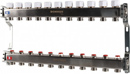 Для отопления Rommer 1&quot;/3/4&quot;x11 с запорными клапанами (RMS-3200-000011)
