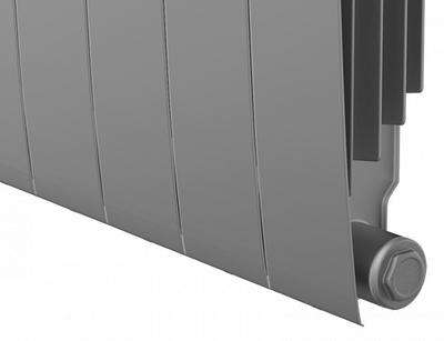 Биметаллический радиатор Royal Thermo Biliner 500 VD 12 секц. Silver Satin