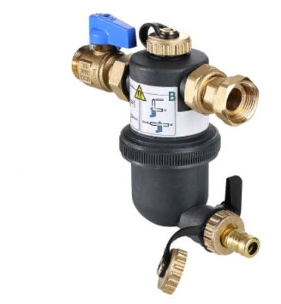 Фильтр дешламатор с пластиковым корпусом Dirstop XL 1 1/4&quot; VT.382.B.07