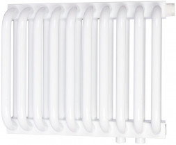 Стальной трубчатый радиатор 2-колончатый Rommer RST 2030/10 нижнее правое подключение RAL9016