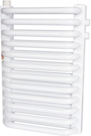 Стальной трубчатый радиатор 2-колончатый Rommer RST 2030/12 нижнее правое подключение RAL9016