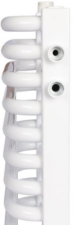 Стальной трубчатый радиатор 2-колончатый Rommer RST 2030/12 нижнее правое подключение RAL9016