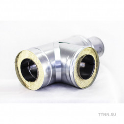 Тройник сэндвич дымохода оцинковка 0,5 мм / оцинковка 0,5 мм 150 (внутри) / 220 (снаружи)