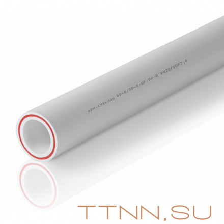 Труба полипропиленовая армированная стекловолокном Акватек 20x2.8 PN20 PP-FIBER