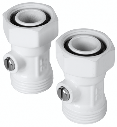 Набор нижнего подключения Royal Thermo прямой раздельный 3/4х3/4ЕК (белый)