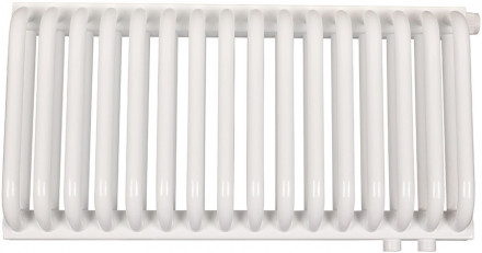 Стальной трубчатый радиатор 2-колончатый Rommer RST 2030/16 нижнее правое подключение RAL9016