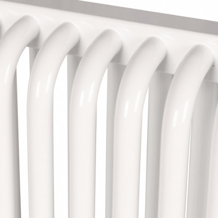 Стальной трубчатый радиатор 2-колончатый Rommer RST 2030/16 нижнее правое подключение RAL9016