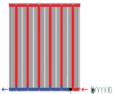 Алюминиевый радиатор Global VOX-R 800 6 секций