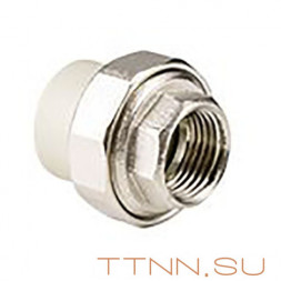 Муфта РосТурПласт комб. разъемная (американка), внутр. резьба 25х3/4&quot; арт.15517