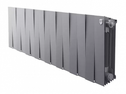 Биметаллический радиатор отопления Royal Thermo PianoForte 300 16 секций Silver Satin