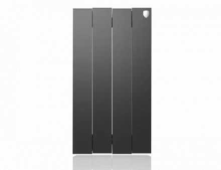 Биметаллический радиатор отопления Royal Thermo PianoForte 500 VD 4 секции Noir Sable