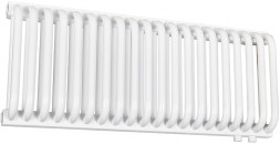 Стальной трубчатый радиатор 2-колончатый Rommer RST 2030/20 нижнее правое подключение RAL9016