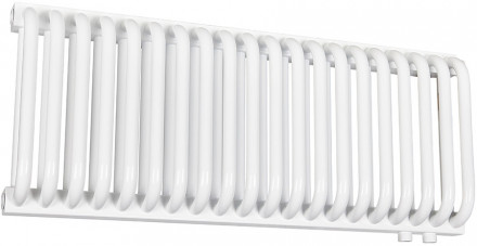 Стальной трубчатый радиатор 2-колончатый Rommer RST 2030/20 нижнее правое подключение RAL9016