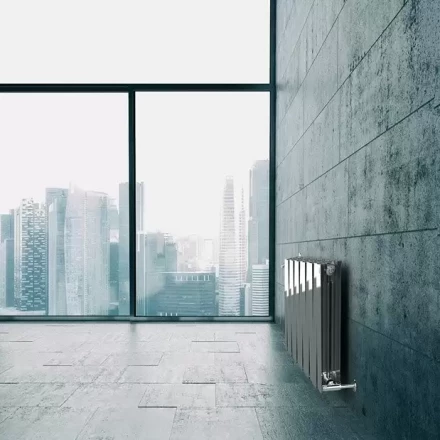 Биметаллический радиатор отопления Royal Thermo PianoForte 500 VD 4 секции Silver Satin