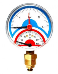 Термоманометр радиальный Watts FR 828(TMRA) 4x1/2&quot;