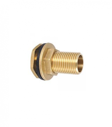 Врезка для бочки с контргайкой латунная 1/2&quot; TIM SDF022