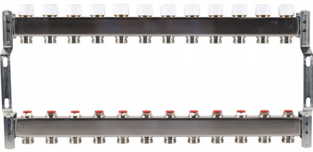 Для отопления Rommer 1&quot;/3/4&quot;x12 с запорными клапанами (RMS-3200-000012)