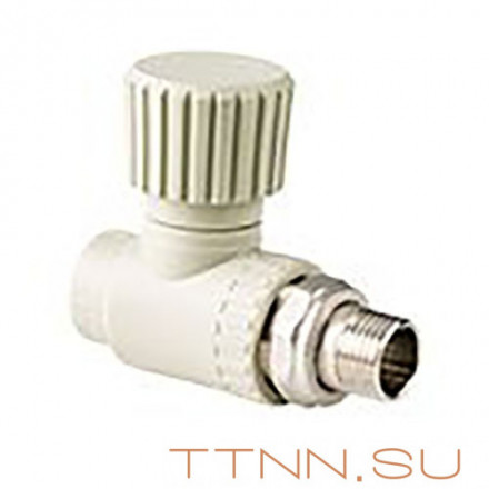 Вентиль РосТурПласт для радиатора прямой 25х3/4&quot; арт.15822