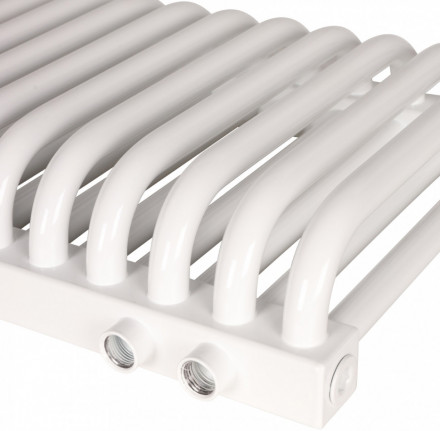 Стальной трубчатый радиатор 2-колончатый Rommer RST 2030/22 нижнее правое подключение RAL9016