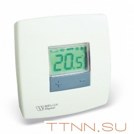 Комнатный проводной термостат Stout BELUX DIGITAL с цифровым дисплеем