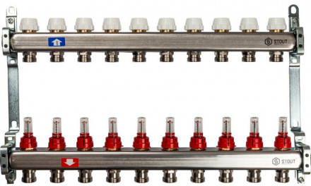 Коллектор с расходомерами STOUT SMS 0917 000010