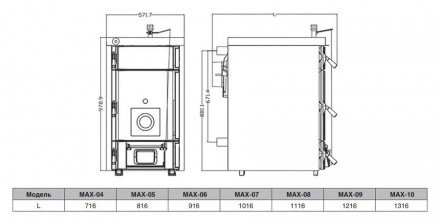 Твердотопливный котел Kentatsu MAX–09