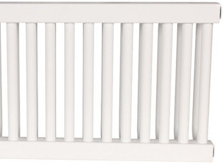 Стальной трубчатый радиатор 2-колончатый Rommer RST 2030/26 боковое подключение RAL9016