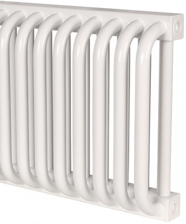 Стальной трубчатый радиатор 2-колончатый Rommer RST 2030/26 боковое подключение RAL9016