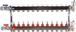 Для отопления Rommer 1&quot;/3/4&quot;x12 с расходомерами (RMS-1210-000012)