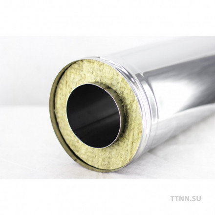 Сэндвич труба дымохода 1 метр нержавейка 1 мм / оцинковка 0,5 мм
