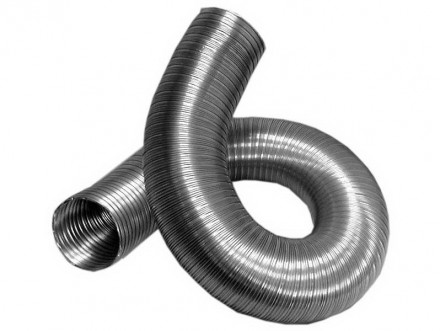 Дымоход гибкий гофрированный из нержавеющей стали 1.5 метра, 185 мм