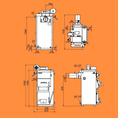 Твердотопливный котел Zota &quot;MAGNA&quot; 15 (MG4931120015)