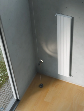 Алюминиевый радиатор STOUT Sebino 2000 4 секции (RAL 9010)