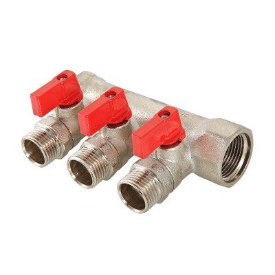Коллектор с отсекающими кранами Valtec 1*3*1/2 VT.580