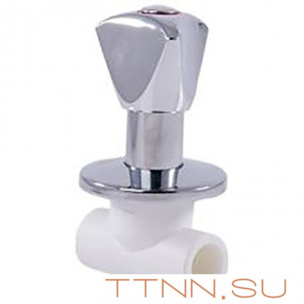 Вентиль РосТурПласт хромированный Люкс 20 арт.14188