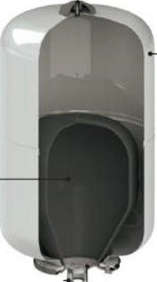 Расширительный бак VALTEC Бак расширительный 16 л. для ГВС БЕЛЫЙ (серый)