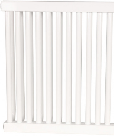 Стальной трубчатый радиатор 2-колончатый Rommer RST 2050/16 боковое подключение RAL9016