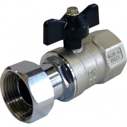 Кран шаровой угловой с накидной гайкой наружная резьба STOUT 3/4&quot;х3/4&quot; SVB-0010-000020