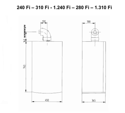 Настенный газовый котел Baxi LUNA 3 240 Fi