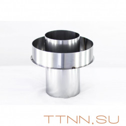 Старт-сэндвич трубы дымохода нержавейка 1 мм 115 (внутри) / 200 (снаружи), AISI-304